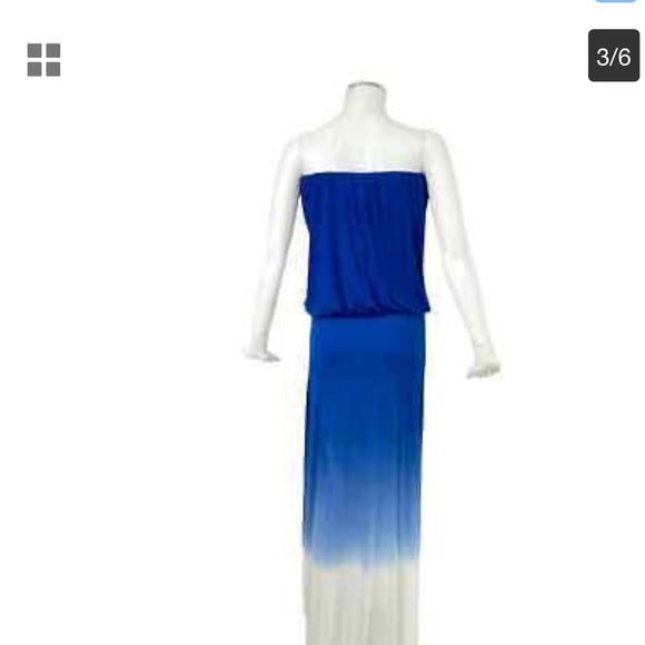 Young Fabulous & Broke Blue/white Ombré Maxi - Picture 3 of 6